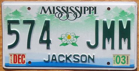 2003 Mississippi mint NICE PLATE - Automobile License Plate Store ...