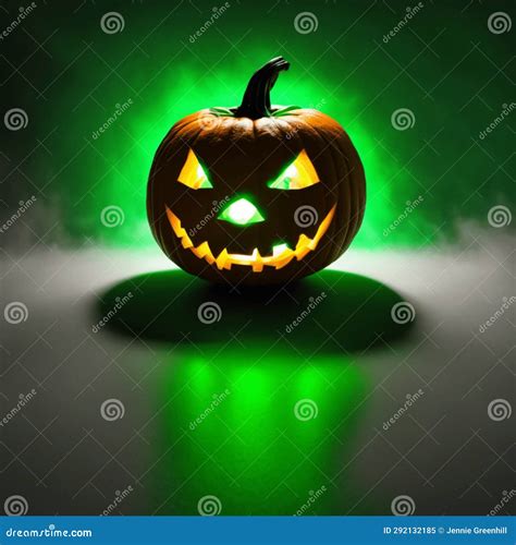 Glowing Evil Pumpkin Jack-O-Lantern for Halloween Stock Illustration - Illustration of quail ...