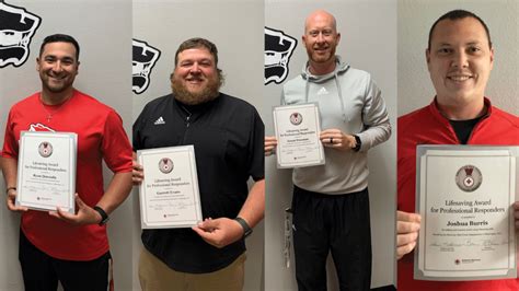 Wichita Falls High Schools Coaches Receive Red Cross Lifesaving Awards