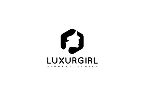 Luxury Girl Logo 203457 Vector Art at Vecteezy