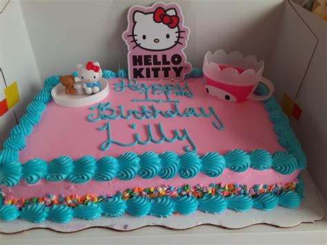 Hello Kitty Birthday Cake I added decorations in myself. : r/HelloKitty