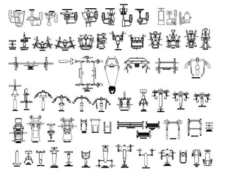 Gym Equipment Autocad Blocks at John Rodriques blog