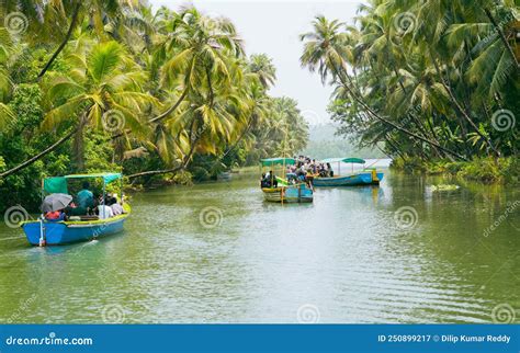 Beautiful View of Boating in Sharavati River in Honnavar Editorial ...