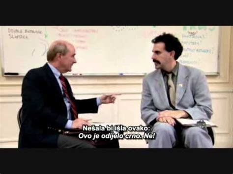 Borat - Not Joke (full scene) - YouTube