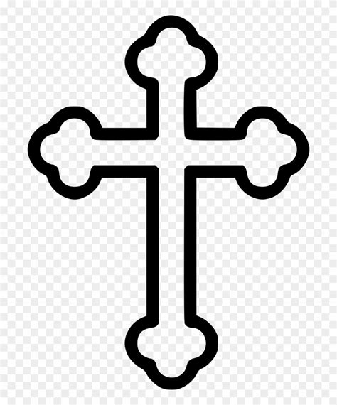 Download Cross Svg Png Icon Free Download - Outline Of Orthodox Cross Clipart (#1774821 ...