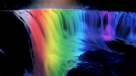 Rainbow Over Water Cascades Wallpapers - Wallpaper Cave