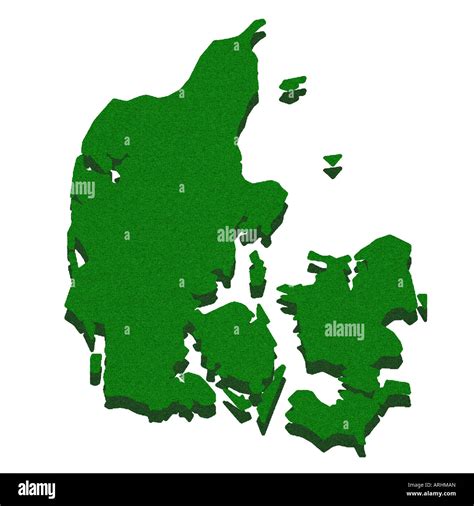 Outline map of Denmark Stock Photo - Alamy