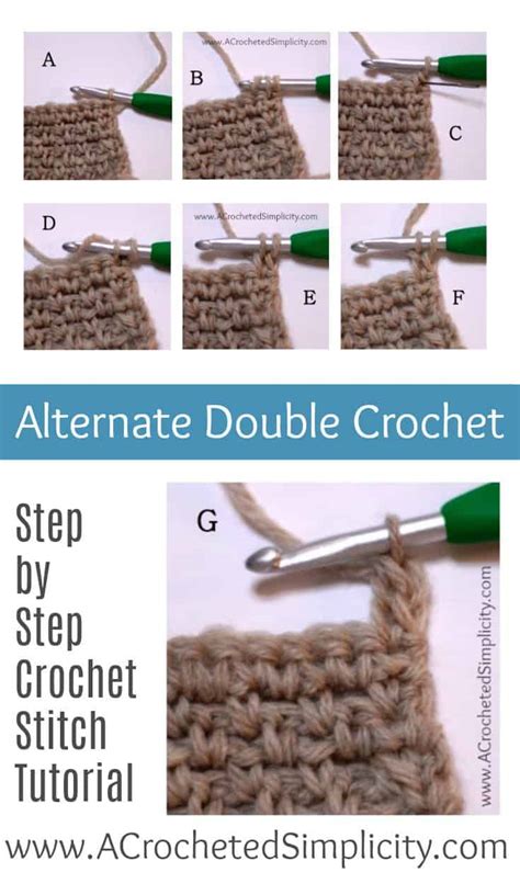 How to Crochet - Alternate Double Crochet - A Crocheted Simplicity