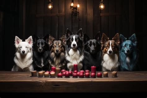 Premium Photo | Canine companions portray multiple dog breeds sitting ...