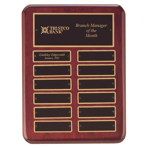 Employee of the Month Perpetual Award Plaques