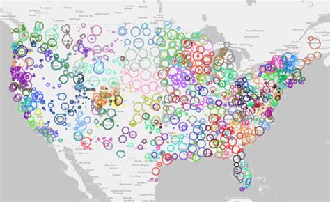 Interactive Map Showing the Broadcast Areas of Public Radio Stations in the U.S.