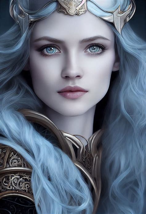 Long White Hair, Grey White Hair, Blue Hair, Fantasy Character Design, Character Inspiration ...