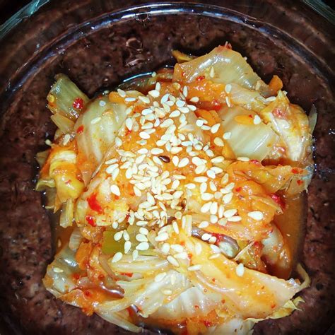 my well fermented kimchi, for the first time I love it fermented ...