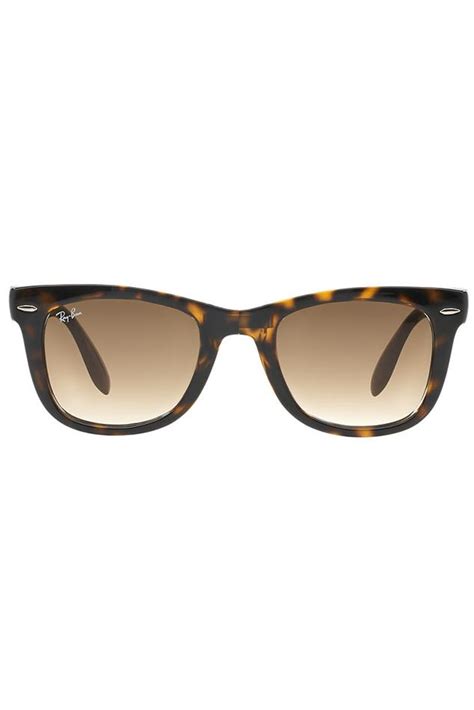 Ray-ban Folding Wayfarer In Tortoise Shell in Brown for Men | Lyst