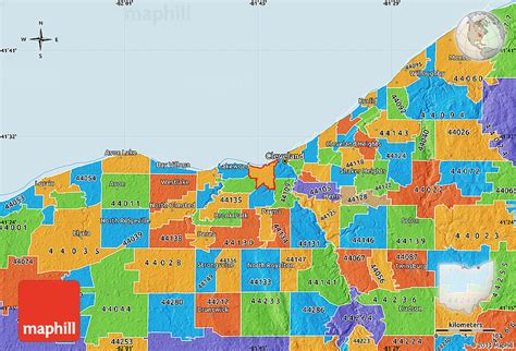 Political Map of ZIP Code 44102