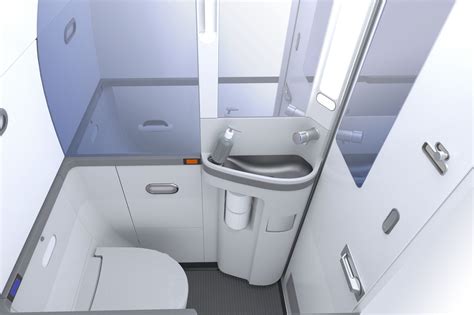 First Class Airplane Bathroom