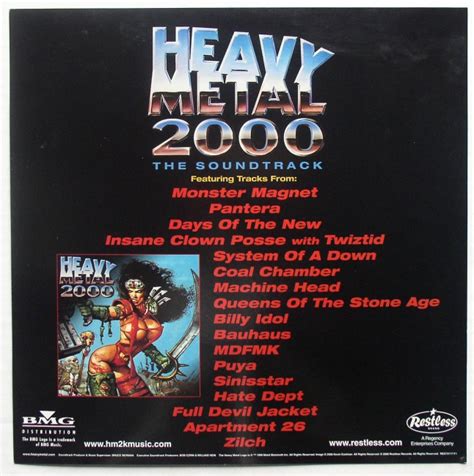 Heavy Metal 2000 Soundtrack BMG promo flat 1999 used – Thingery ...