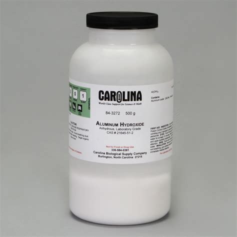 Aluminum Hydroxide, Anhydrous, Laboratory Grade, 500 g | Carolina Biological Supply