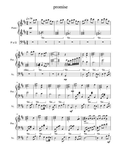 promise Sheet music for Piano | Download free in PDF or MIDI ...