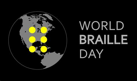 illustration Vector graphic of world braille day. poster or logo for annual celebration of world ...