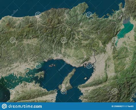 Hyogo, Japan. Low-res Satellite. No Legend Stock Illustration ...