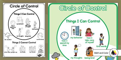 Circle of Control Poster (teacher made) - Twinkl