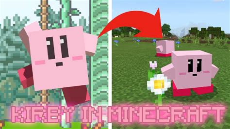 KIRBY EN MINECRAFT | MINECRAFT (PE/BE) KIRBY ADDON/MOD + SKIN 4D - YouTube