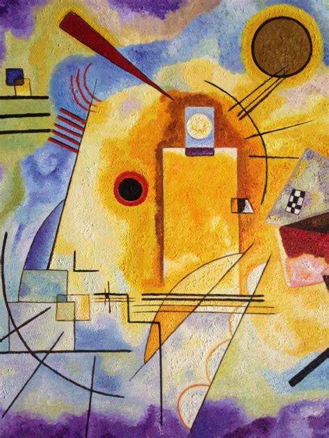 Yellow Red Blue by Kandinsky reproduction oil painting on | Etsy