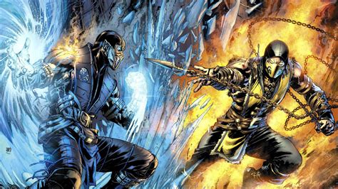 Mortal Kombat Scorpion vs Sub-Zero Wallpapers - Top Free Mortal Kombat Scorpion vs Sub-Zero ...