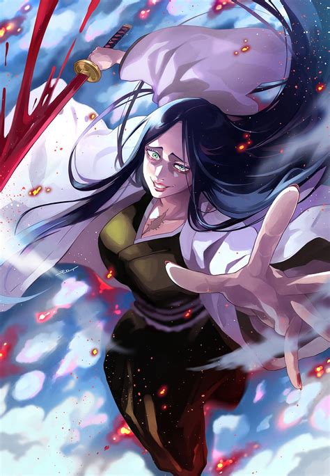 unohana retsu (bleach and 1 more) drawn by moroi | Danbooru