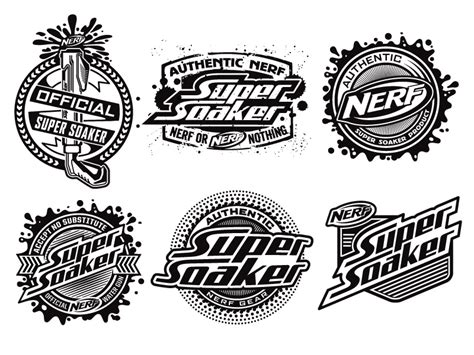 Nerf Logos by Dan Janssen on Dribbble