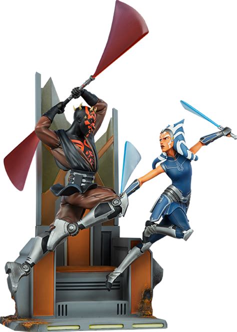 Ahsoka Tano vs Darth Maul Diorama by Sideshow - The Toyark - News