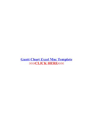 Fillable Online Gantt Chart Excel Mac Template Fax Email Print - pdfFiller