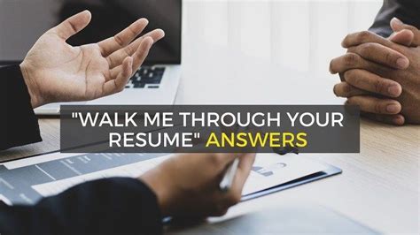 Walk Me Through Your Resume: Answer Examples | Resume, Resume advice ...