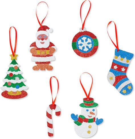 Glitter Christmas Ornaments - Stevensons Toys