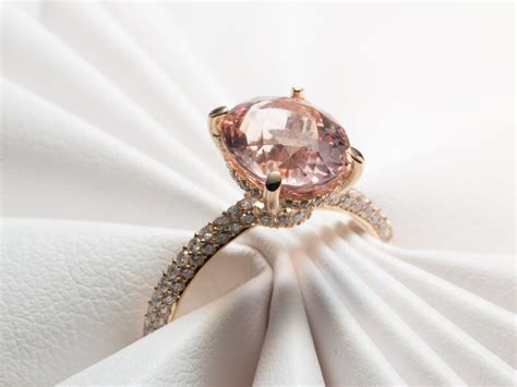 Oval Morganite Engagement Ring Pink Morganite Ring Pink - Etsy