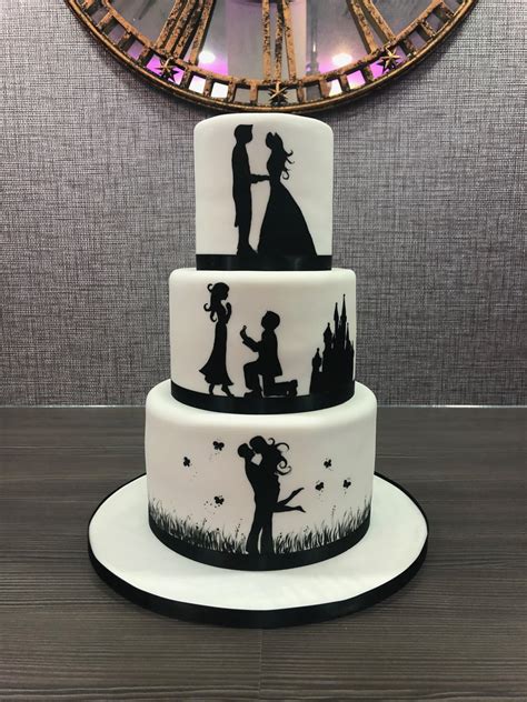 Silhouette Wedding Cake – Etoile Bakery