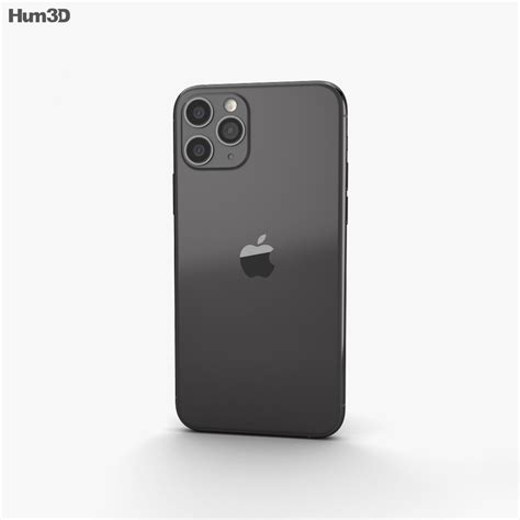 Apple iPhone 11 Pro Space Gray 3D model - Electronics on Hum3D