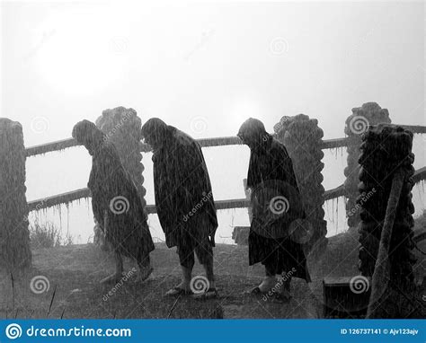 Heavy Rain Storm in Africa stock image. Image of rain - 126737141