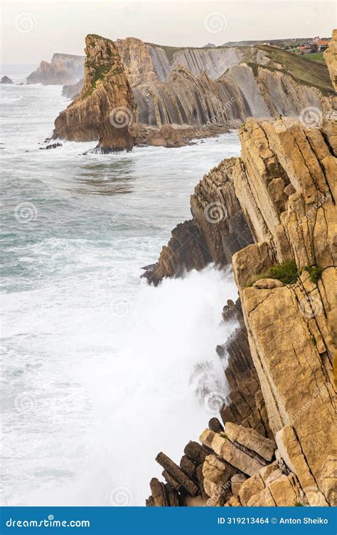 Unusual Erosive Rocks, Atlantic Ocean. Costa Quebrada Geopark ...