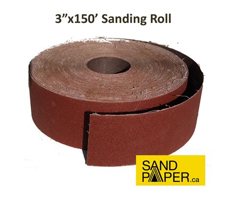 3" x 150 ft - Drum Sandpaper Roll - Bargain Price! | Sandpaper.ca ...