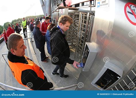 People Enter To the Warsaw National Stadium Editorial Stock Photo ...