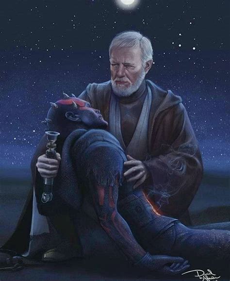 Darth Maul Obi Wan Kenobi the end | Star wars images, Star wars background, Star wars pictures