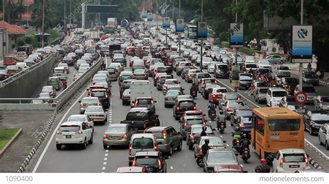 KUALA LUMPUR - MARCH 2012: Traffic Jam In City Center Stock video ...