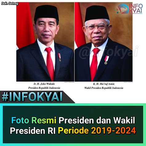 Foto Resmi Presiden dan Wakil Presiden RI Periode 2019-2024 - Berita Viral Hari Ini, Lowongan ...