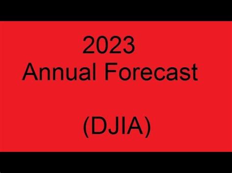 2023 DJIA Annual Forecast Part 1 - YouTube