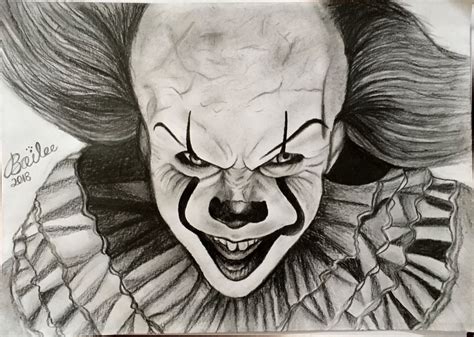 Pennywise IT Drawing by Bailee1660 on DeviantArt