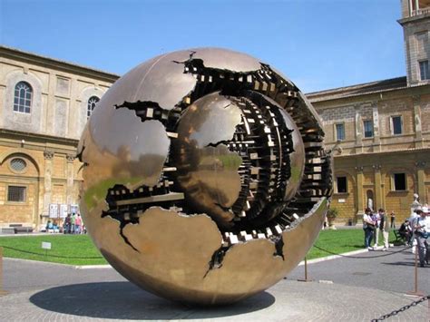 Giant Fractured Sphere at the Vatican