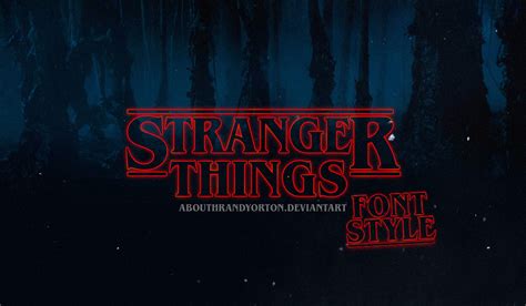 Stranger Things Font + Style by AbouthRandyOrton on DeviantArt