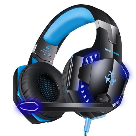 Hunterspider V-2 Over-ear Gaming Headphone 3.5mm Wired Game Headset Noise Canceling Earphone ...